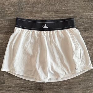 White Alo Skort
